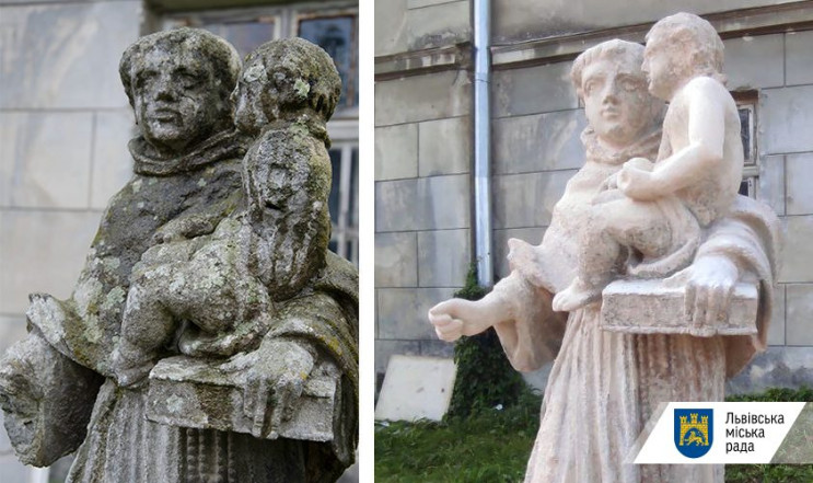 На Погулянці відновили скульптуру святог…