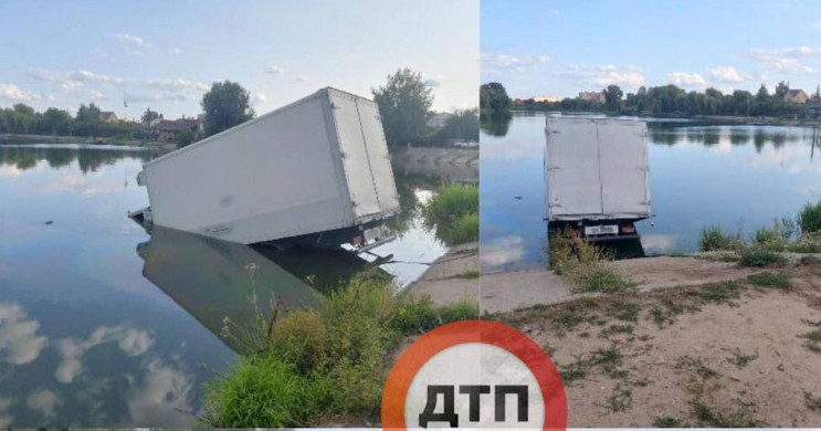 У Києві п'яний водій втопив вантажівку в…