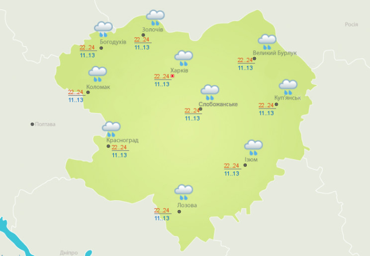 Июль в Харькове начнется с дождей…