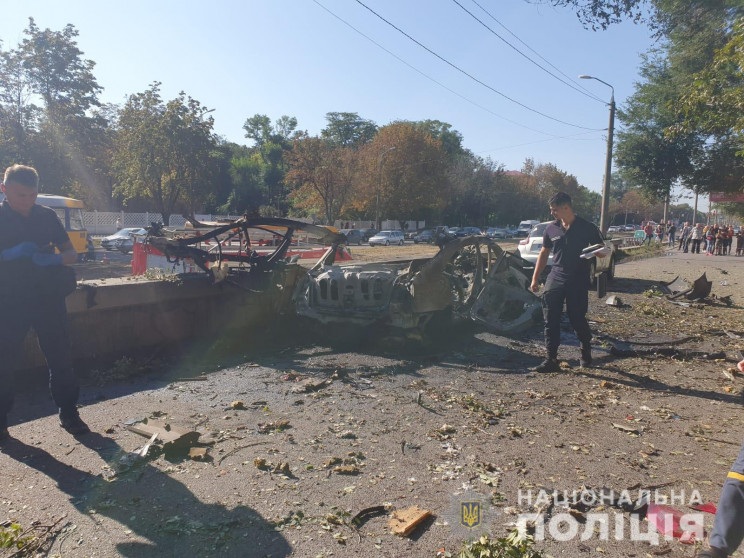 В Днепре водителя автомобиля взрывом раз…