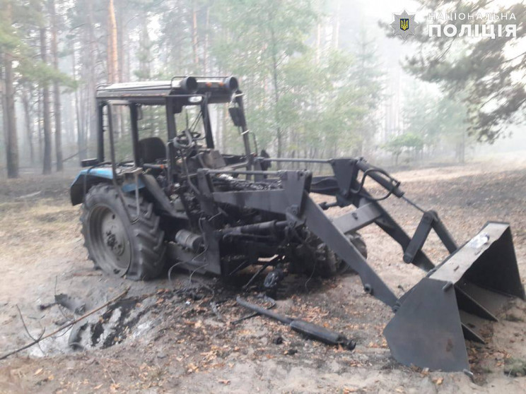 Возле Станицы Луганской загорелся лес и…