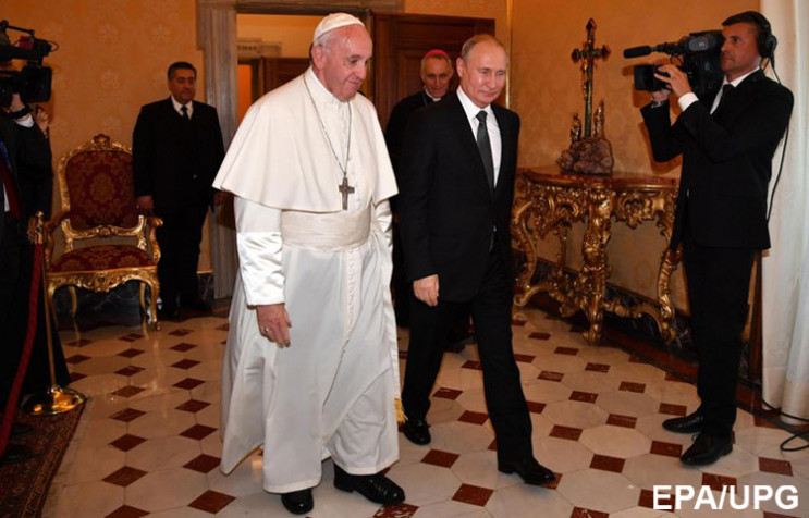 Папа Римский ждал Путина в течение часа…