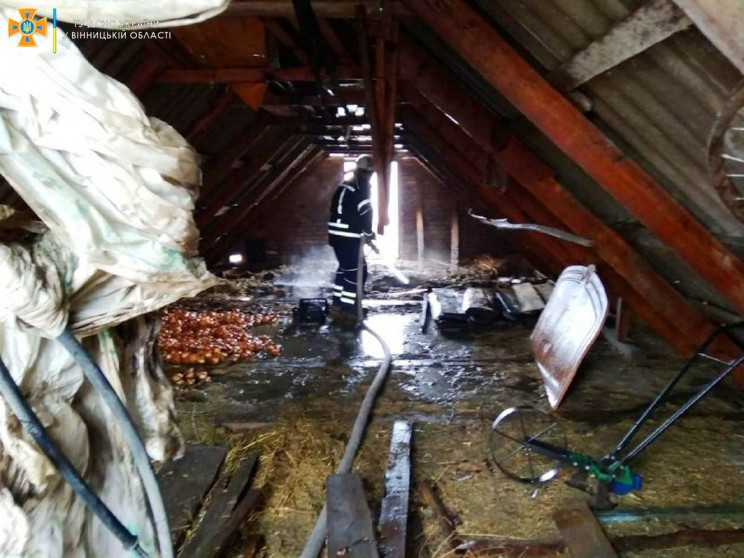 У Теплицькій громаді горіло горище госпо…