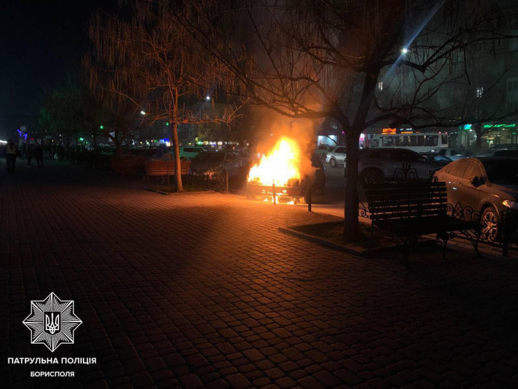 У Борисполі на ходу спалахнув автомобіль…