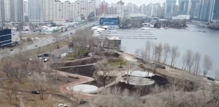 У Києві біля Дніпра будують новий парк:…