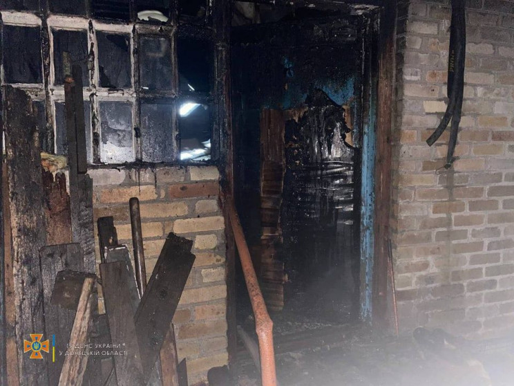 В Донецкой области во время пожар погиб…