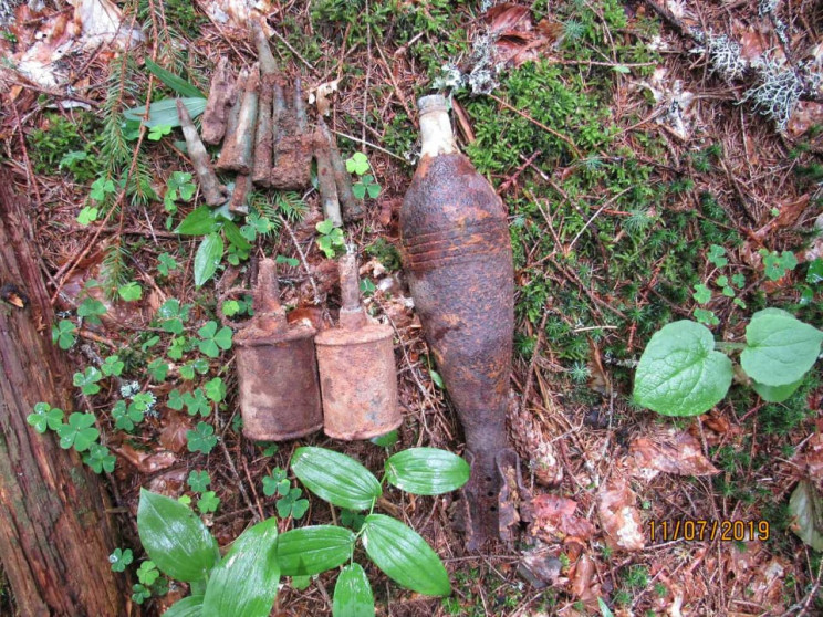 На Раховщине в горах нашли 40 боеприпасо…