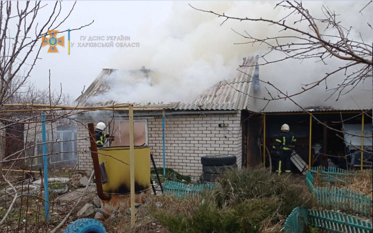 На Харьковщине больше часа тушили пожар…