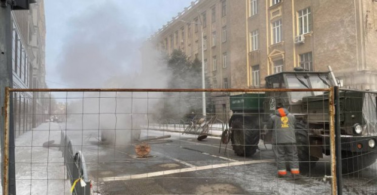 В центре Харькова – авария на тепломагис…