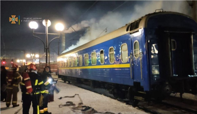 У Львові горів пасажирський потяг…