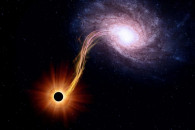Ученые нашли сверхмассивную черную дыру,…