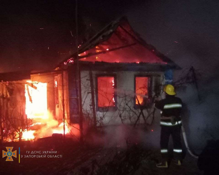 В Запорожской области в пожаре погибла ж…