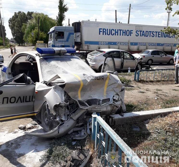 На Харківщині розбився автомобіль поліці…