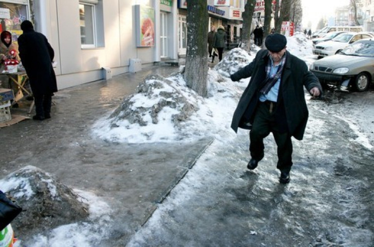 За январь во Львове из-за гололеда травм…