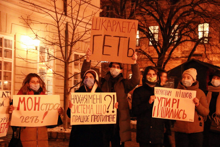 Львівські студенти вийшли на протест…