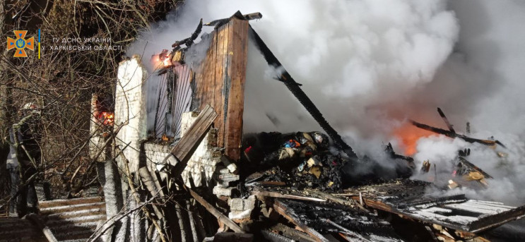 Пожар на Харьковщине унес жизнь 85-летне…