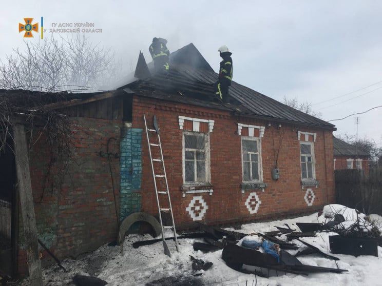 На Харьковщине огнем был уничтожен частн…