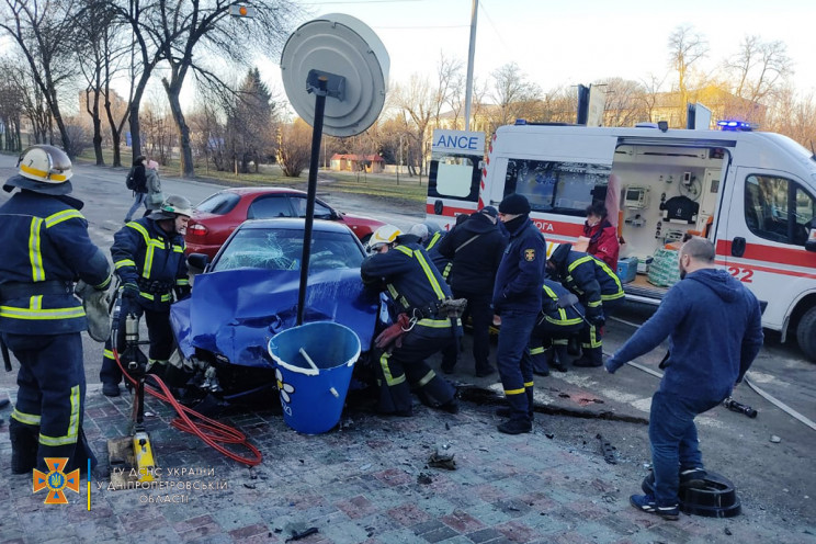 В городе на Днепропетровщине в ДТП постр…