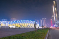 Грузинский стадион подсветили в цвета ук…