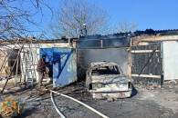 В Запорожской области дотла сгорел гараж…