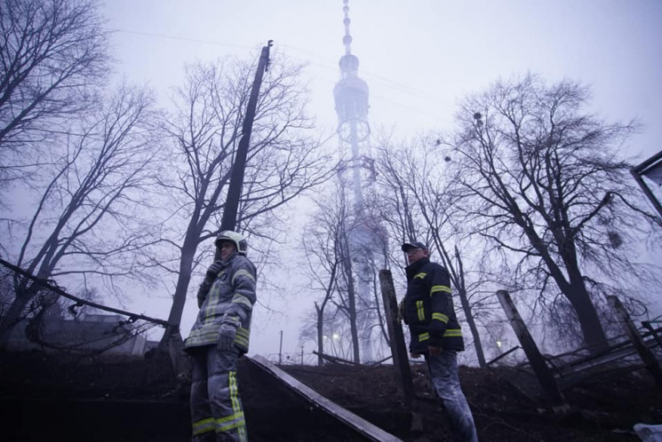 Ракетный удар по Киевской телебашне: Окк…