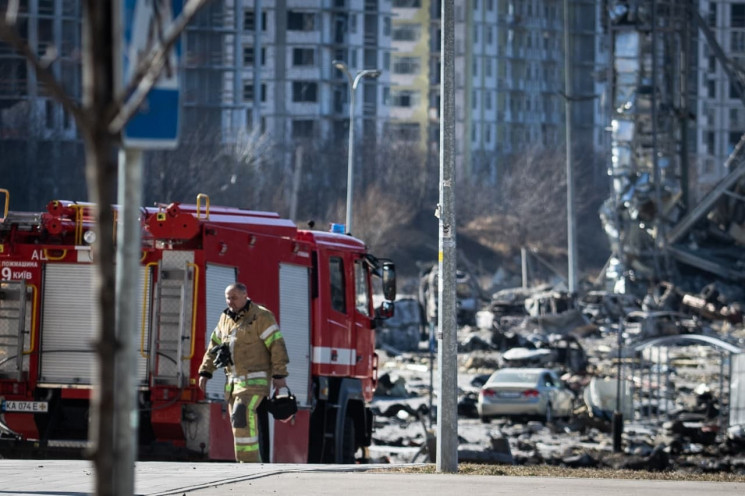 Утренний обстрел Киева: Под огонь врага…