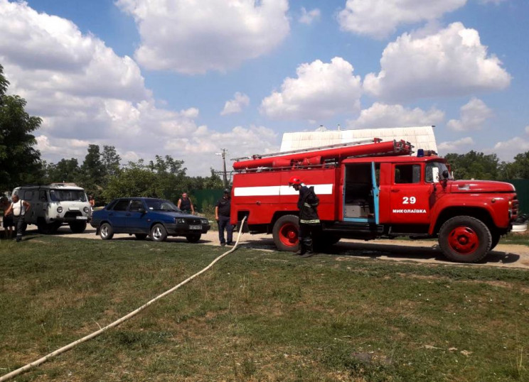 В Николаевском районе во время пожара по…