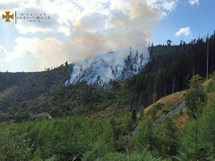 Більше сотні людей гасили пожежу в горах…