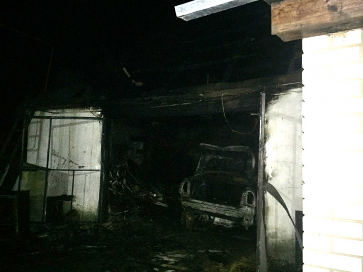 На Полтавщині у приватному гаражі пожежа…