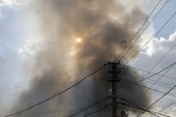 У Киева утром загорелся объект критическ…