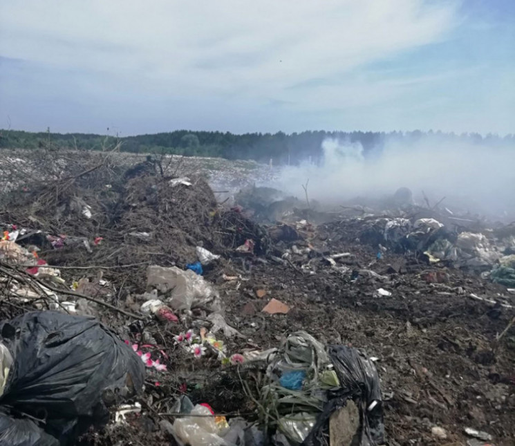 Под Полтавой второй день горит городская…