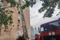 Пожежа в багатоповерхівці на Дніпровщині…