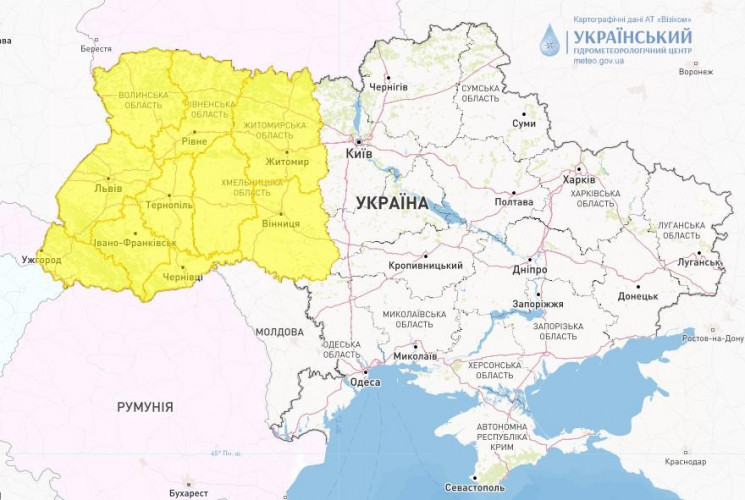Десять областей України накриє шторм, -…