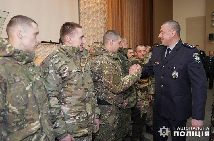 Зведений загін хмельницьких поліцейських…