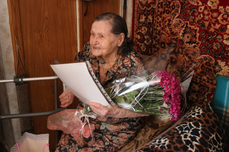 Одесситка отметила 100-летний юбилей…