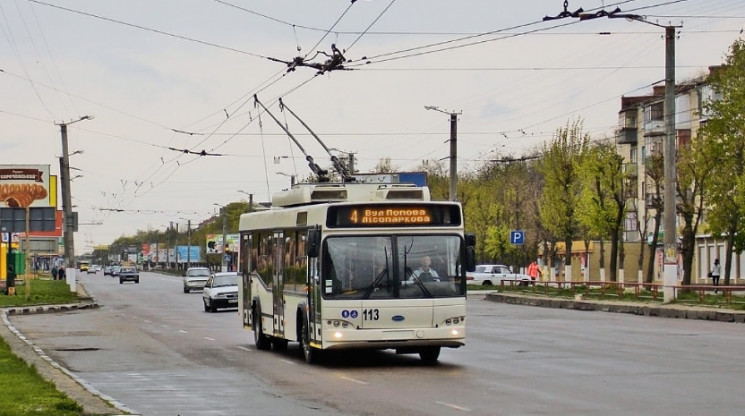 Тролейбусна лінія по вулицях Попова та Ж…