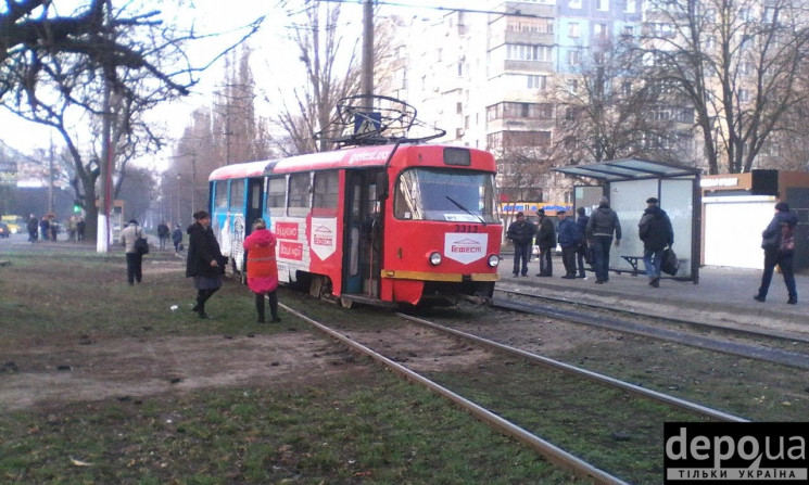 На Котовського зійшов з рейок трамвай…
