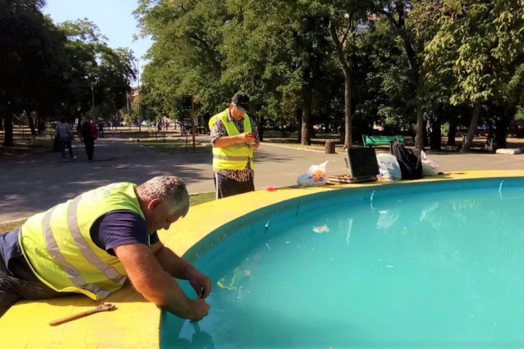 Фонтан в парку Шевченка відновив роботу…