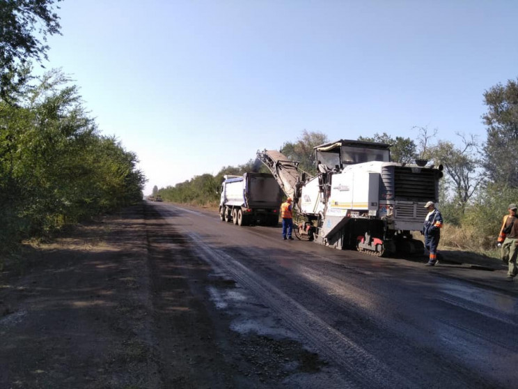 На трассе до Кривого Рога начали ремонти…