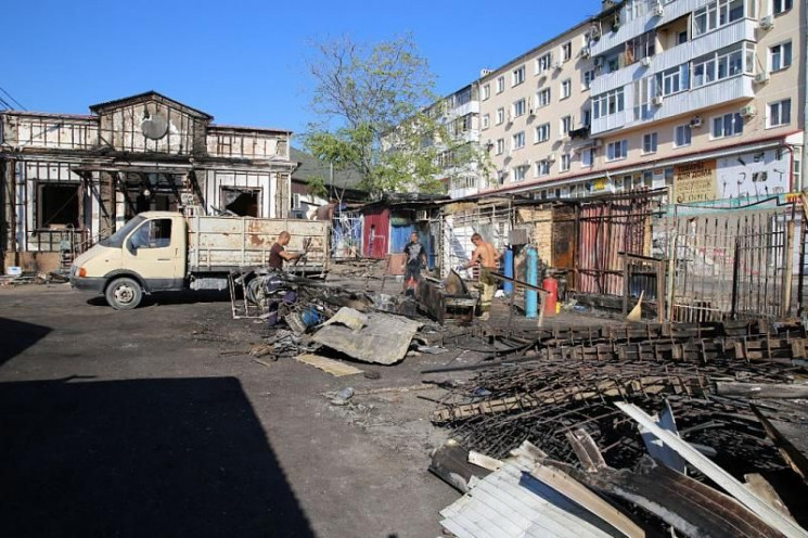 На Кубані вогонь знищив міський ринок…