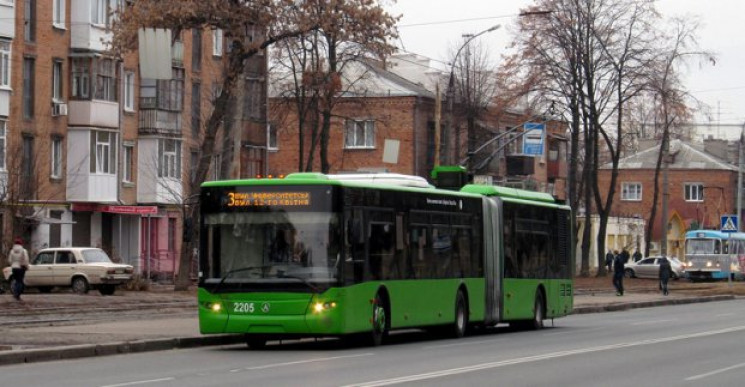 У Харкові один із тролейбусних маршрутів…