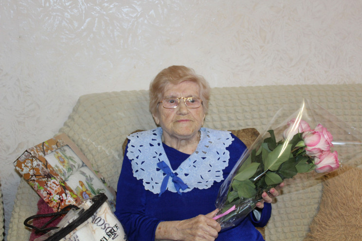 В Бердянске долгожительница отпраздновал…
