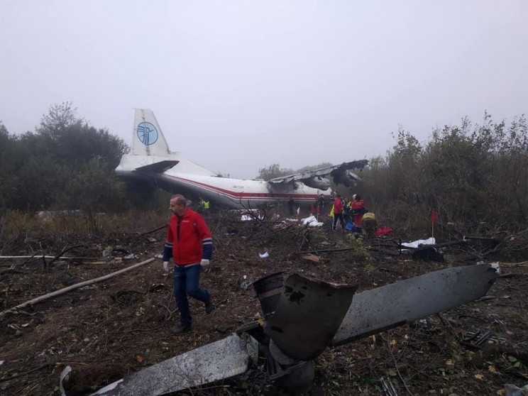 Видео дня: Крушение самолета под Львовом…