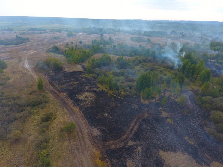 На Полтавщині тривають масштабні пожежі…