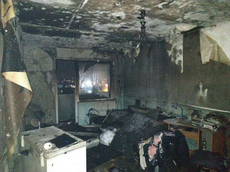 В Харькове загорелась девятиэтажка…