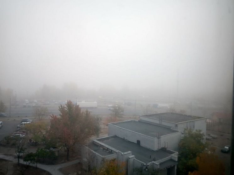 Как Киев утонул в густом тумане…