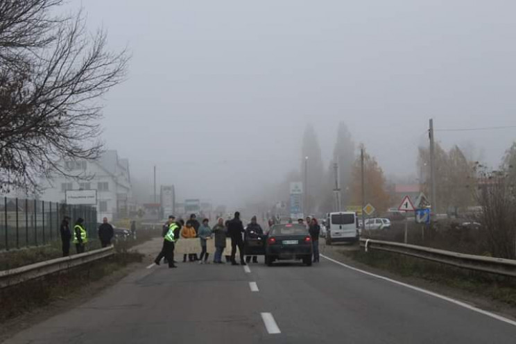 Вблизи Кропивницкого перекрывали дорогу…