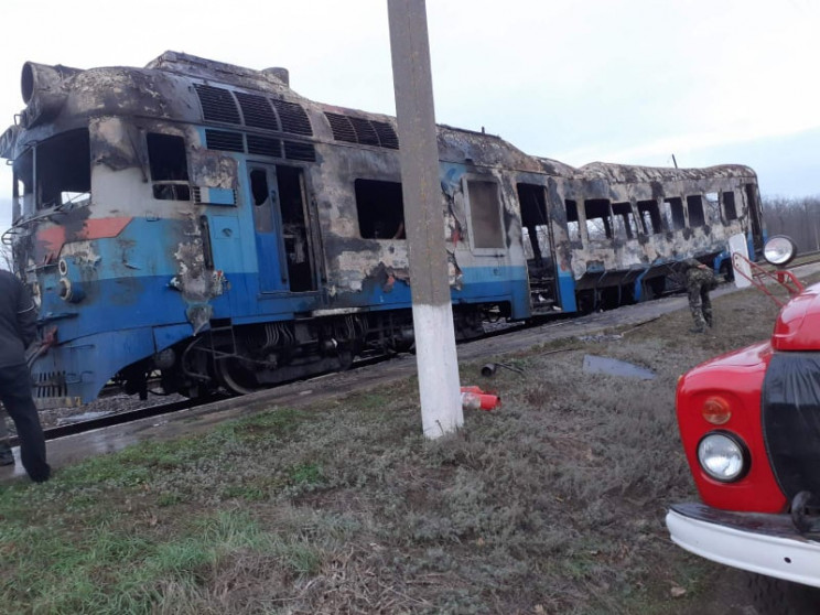 На Миколаївщині горів поїзд з пасажирами…