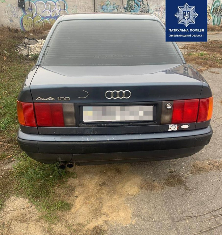 Хмельницькі патрульні знову виявили авто…