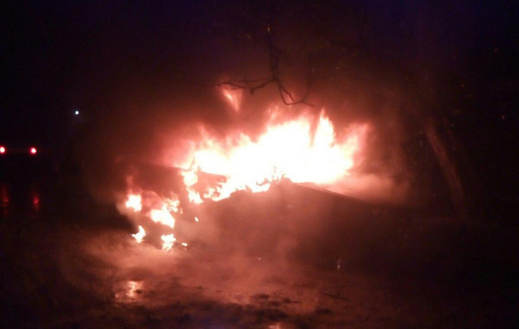 В Запорожье на Правом берегу сгорел авто…